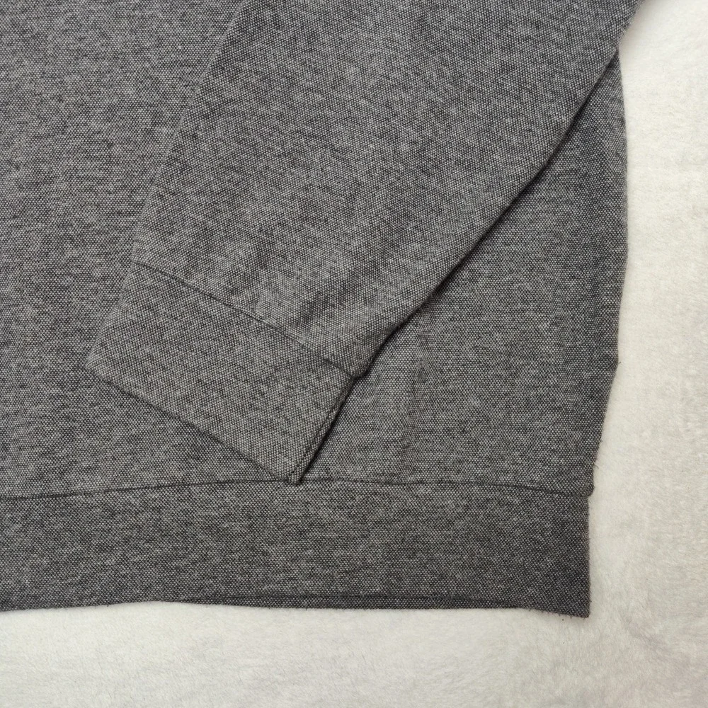 Polo Ralph Lauren Sweatshirt Mens XL Gray Mock Neck 1/4 Zip‎ Pullover Logo Work